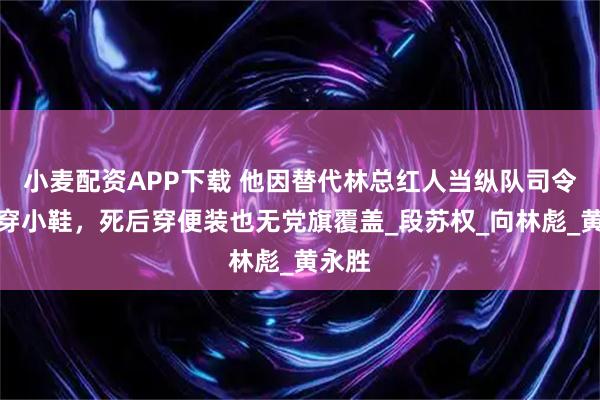 小麦配资APP下载 他因替代林总红人当纵队司令而被穿小鞋，死后穿便装也无党旗覆盖_段苏权_向林彪_黄永胜